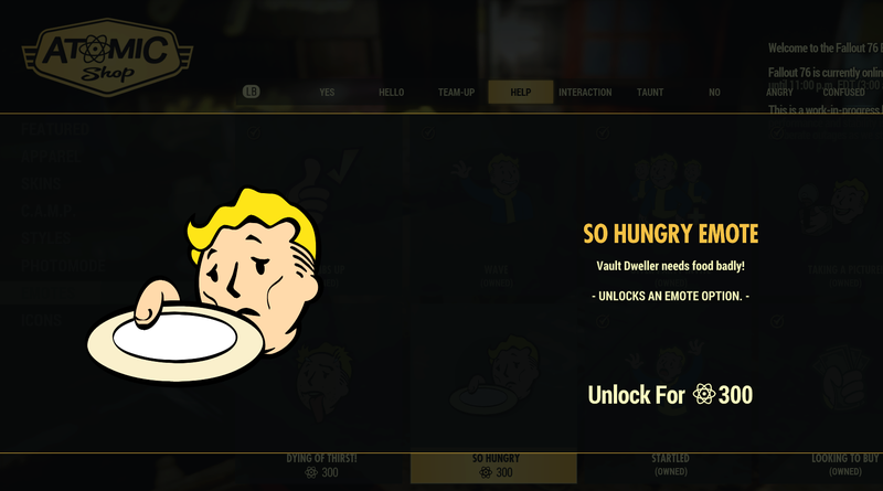 Illustration for article titled Here's What Fallout 76's Real-Money Store Looks Like So Far